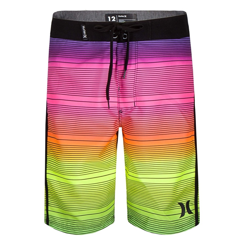 NWOT Hurley Boys’ Classic Board Shorts - Size 4 - Multicolor Ombre